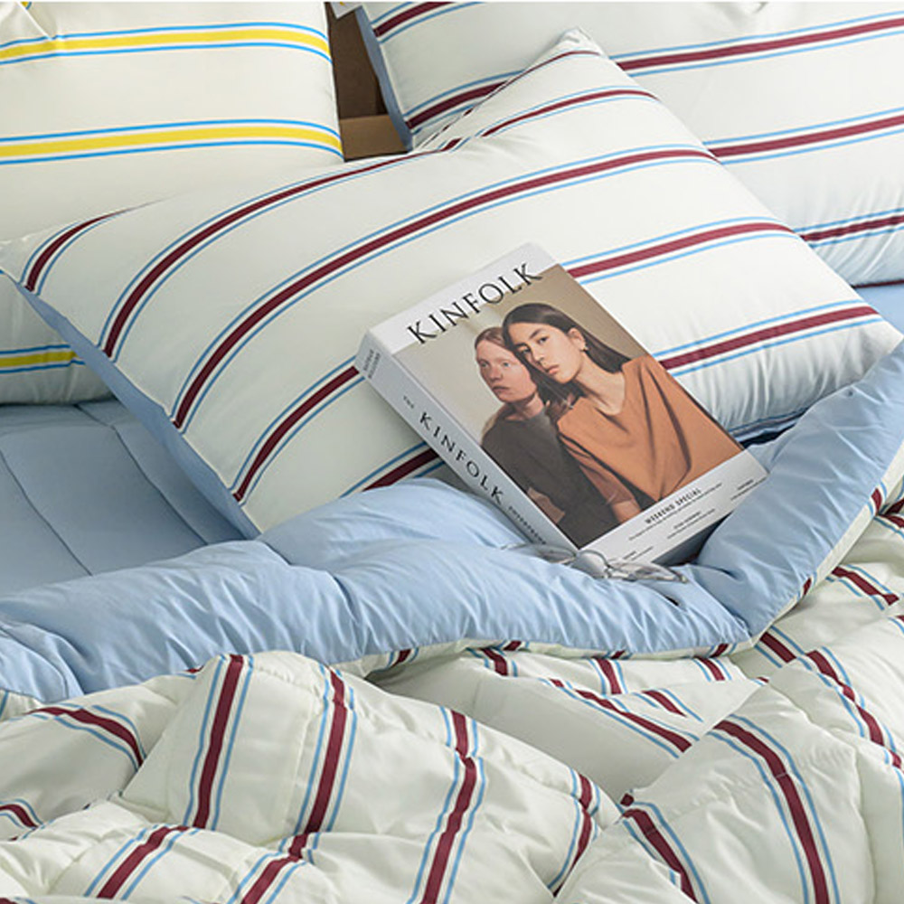 해피니 베개커버 레트로 시리즈 M2 베개 50x70 (크림) (베개솜 별매)