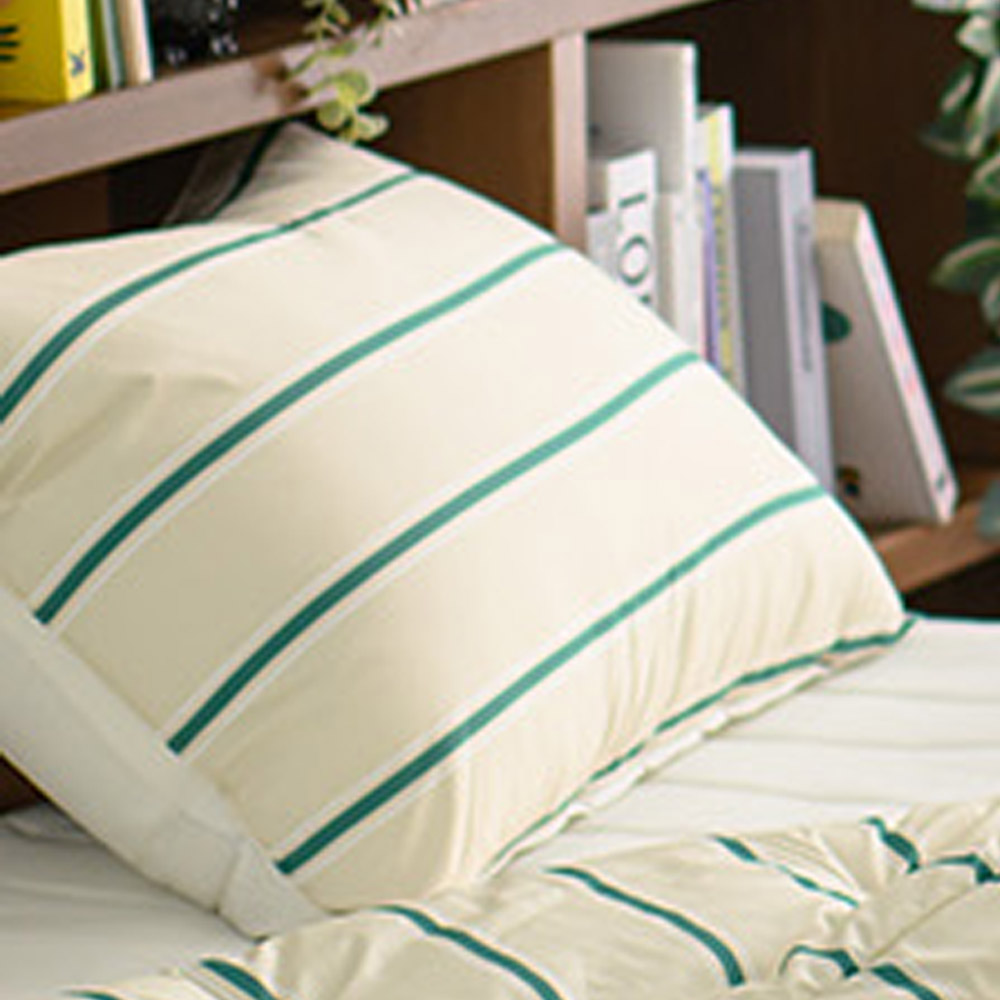 해피니 베개커버 레트로 시리즈 M2 베개 50x70 (그린) (베개솜 별매)