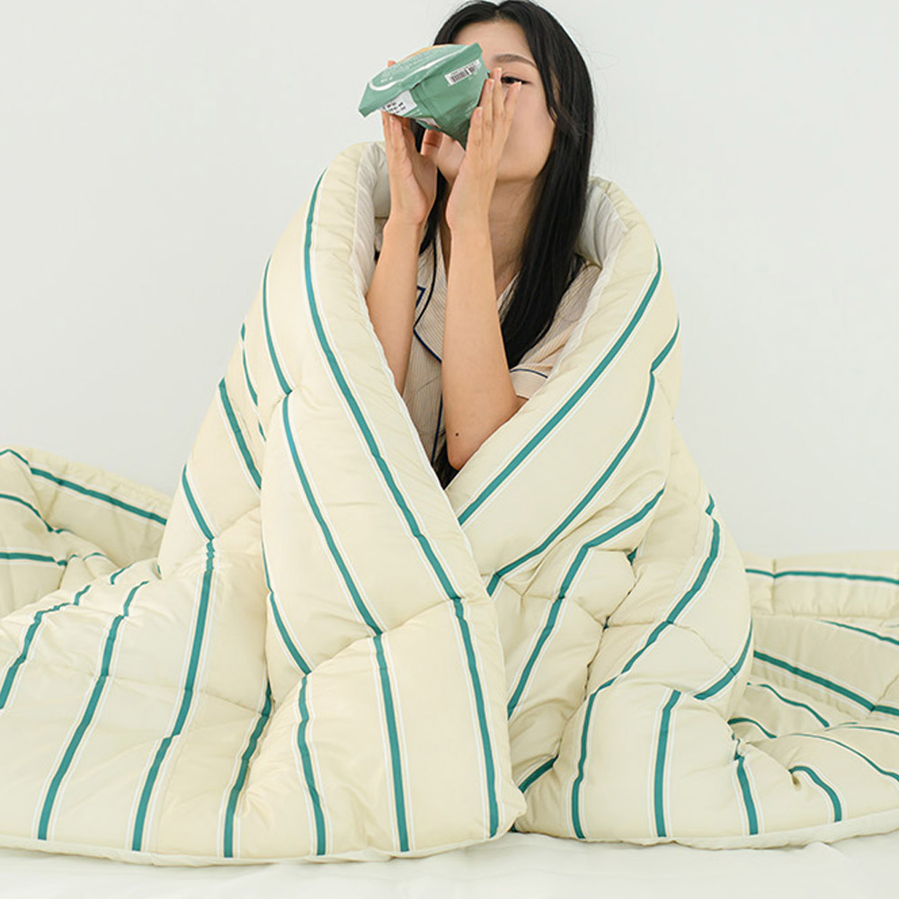 해피니 이불 레트로 시리즈 M2 차렵이불 슈퍼싱글 SS (그린)