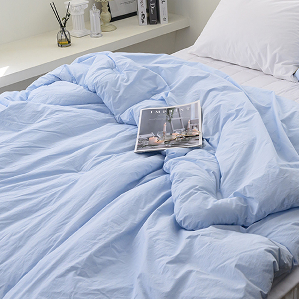 해피니 이불 here호텔 고밀도 60수 차렵이불 슈퍼싱글 SS (블루)