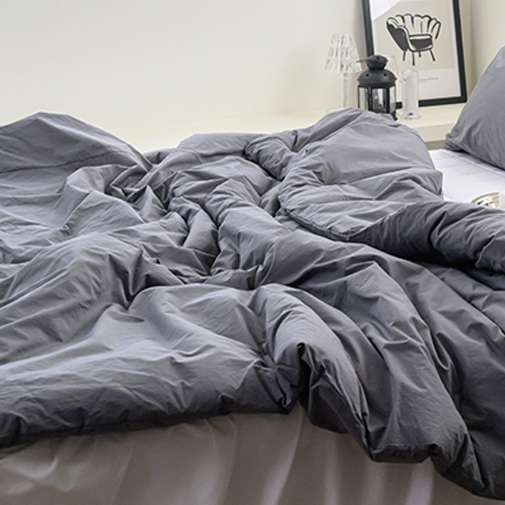 해피니 이불 here호텔 고밀도 60수 차렵이불 퀸 Q (차콜)