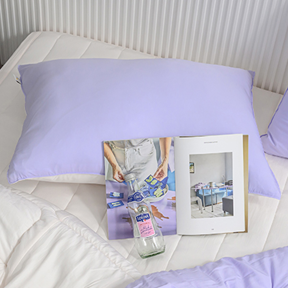 해피니 베개커버 클린 마이크로 모달 베개 50x70 (바이올렛) (베개솜 별매)