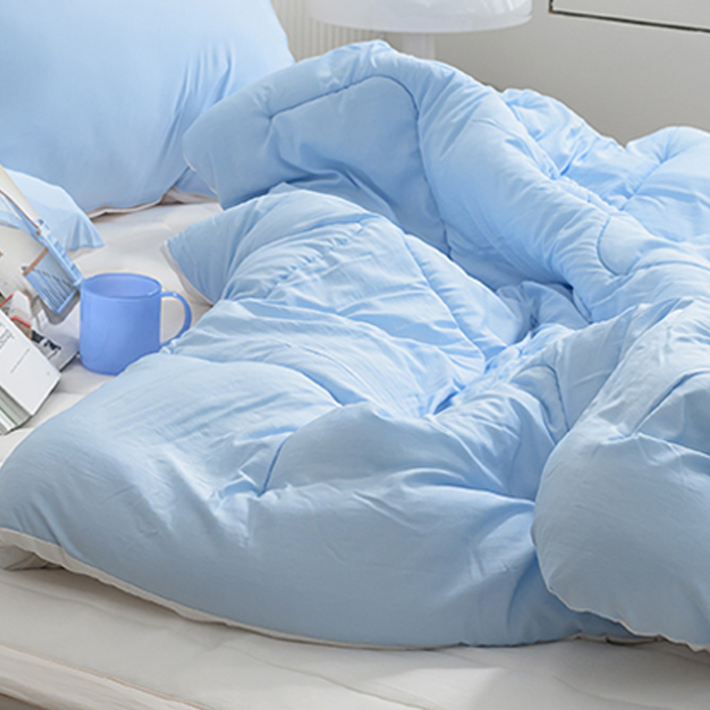 해피니 이불 클린 마이크로 모달 차렵이불 슈퍼싱글 SS (블루)