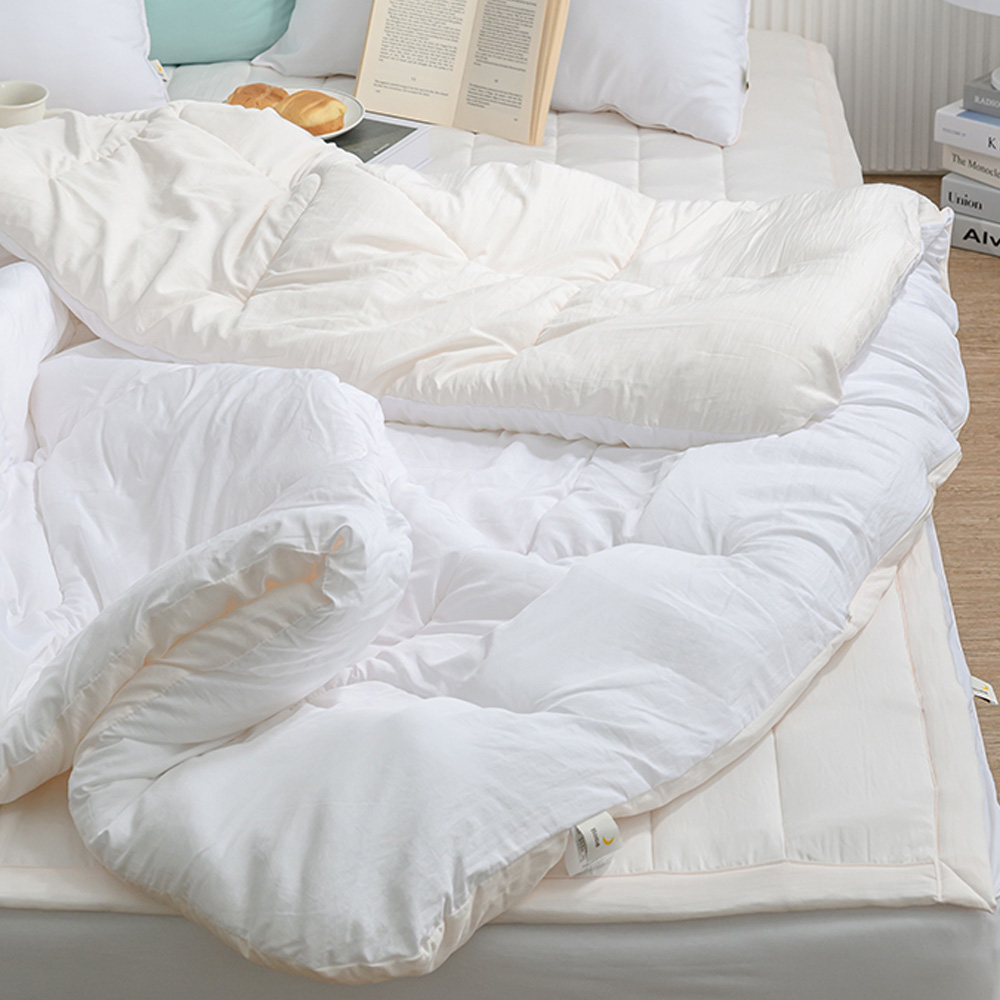 해피니 이불 클린 마이크로 모달 차렵이불 퀸 Q (화이트)