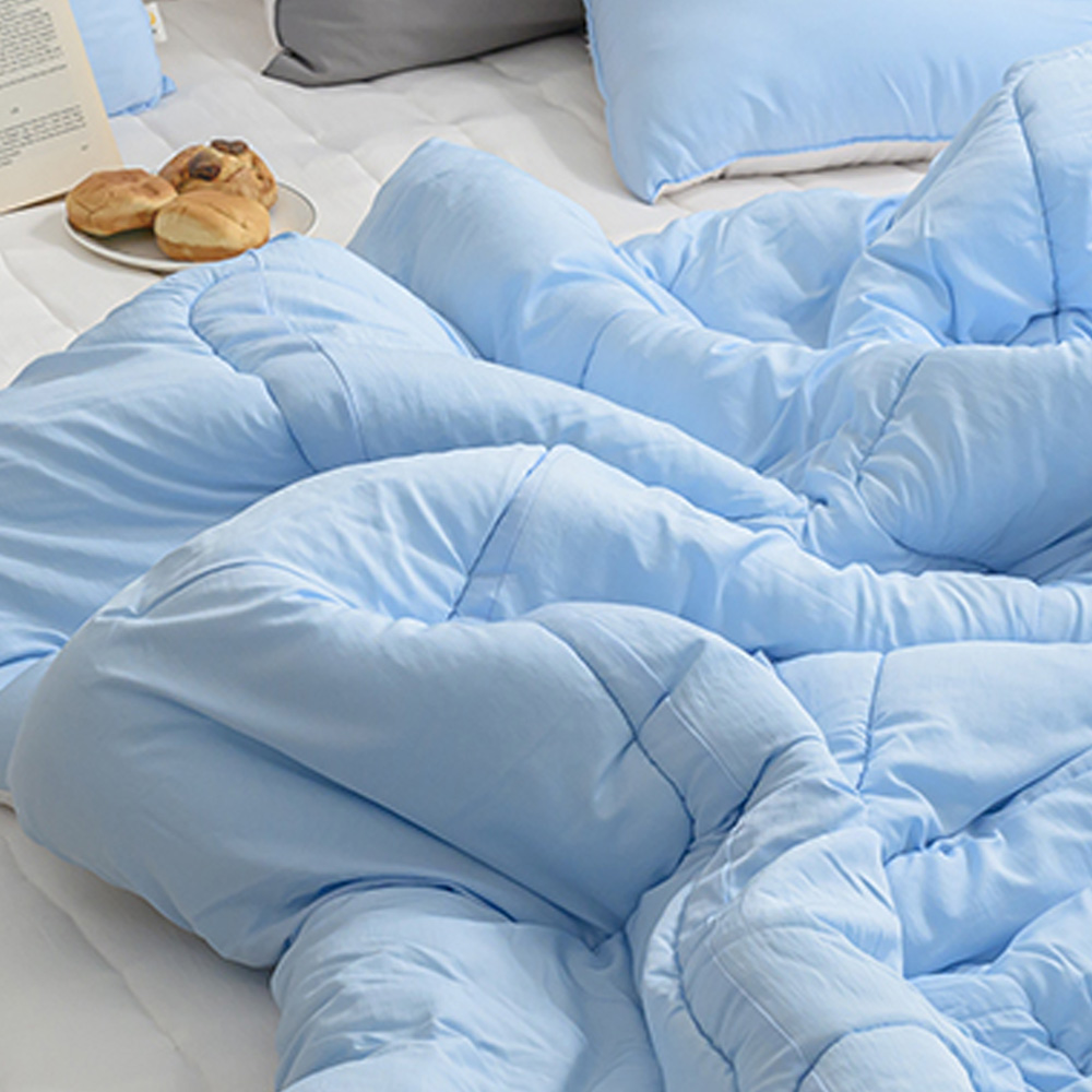 해피니 이불 클린 마이크로 모달 차렵이불 퀸 Q (블루)