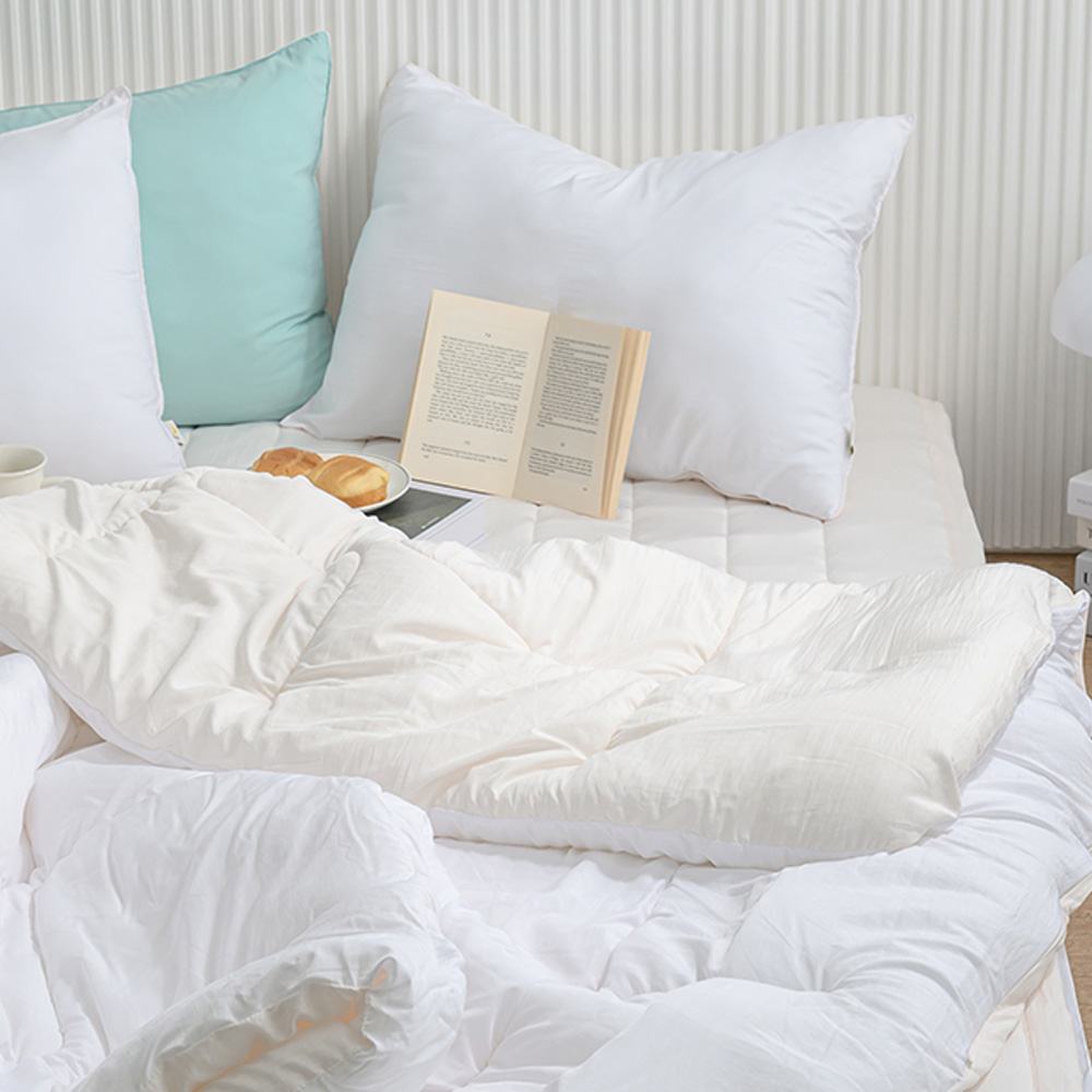 해피니 이불패드세트 클린 마이크로 모달 차렵이불 패드세트 슈퍼싱글 SS (화이트)