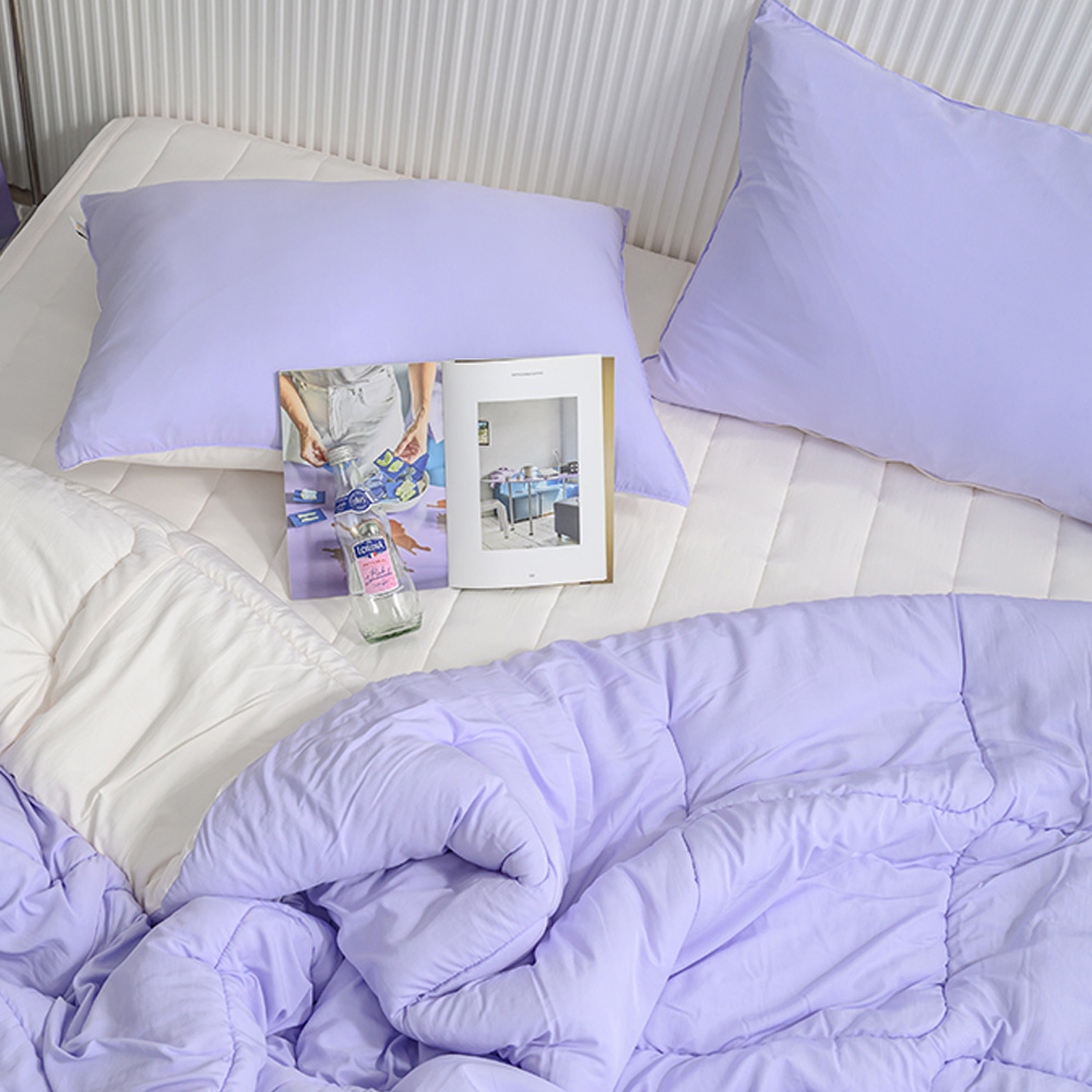 해피니 이불패드세트 클린 마이크로 모달 차렵이불 패드세트 퀸 Q (바이올렛)