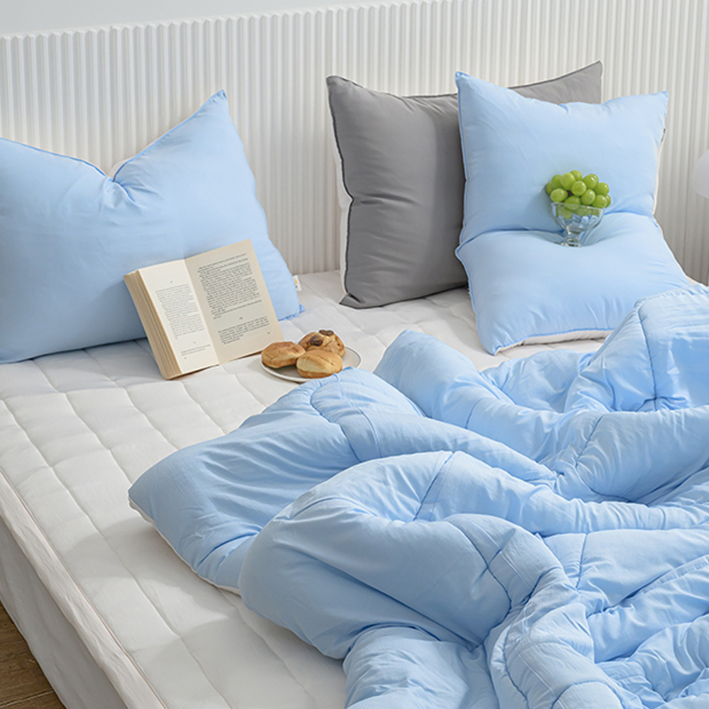 해피니 이불패드세트 클린 마이크로 모달 차렵이불 패드세트 퀸 Q (블루)