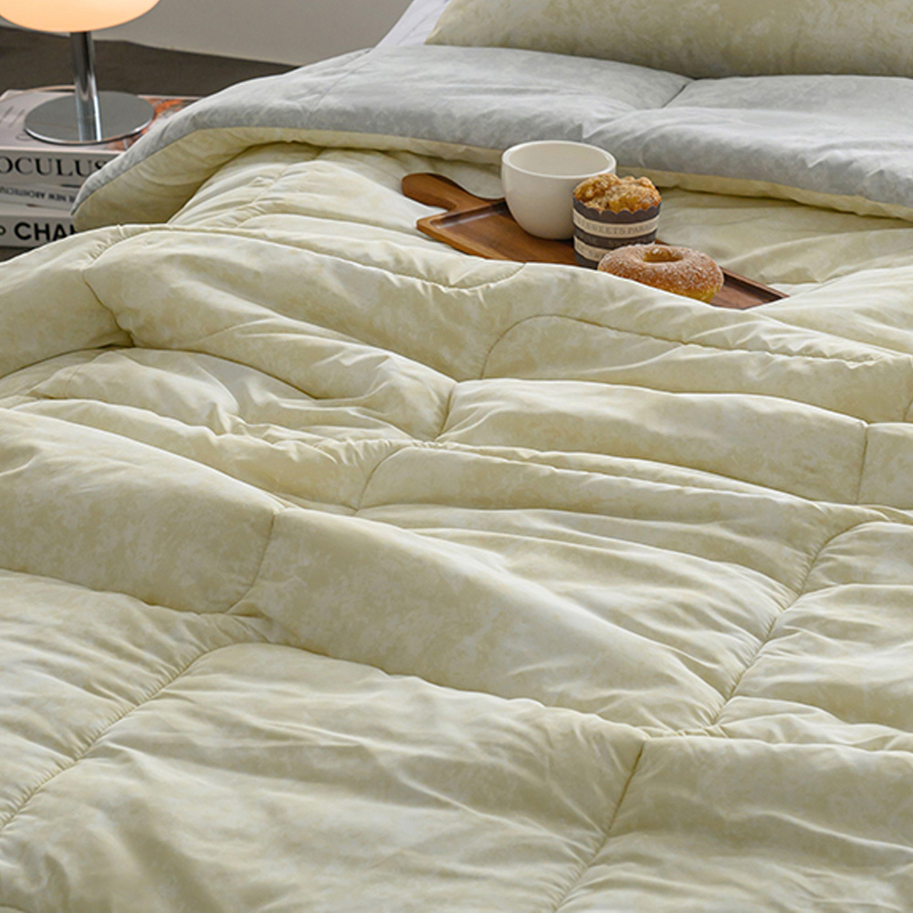 해피니 이불 마블 M2 차렵이불 퀸 Q (베이지)