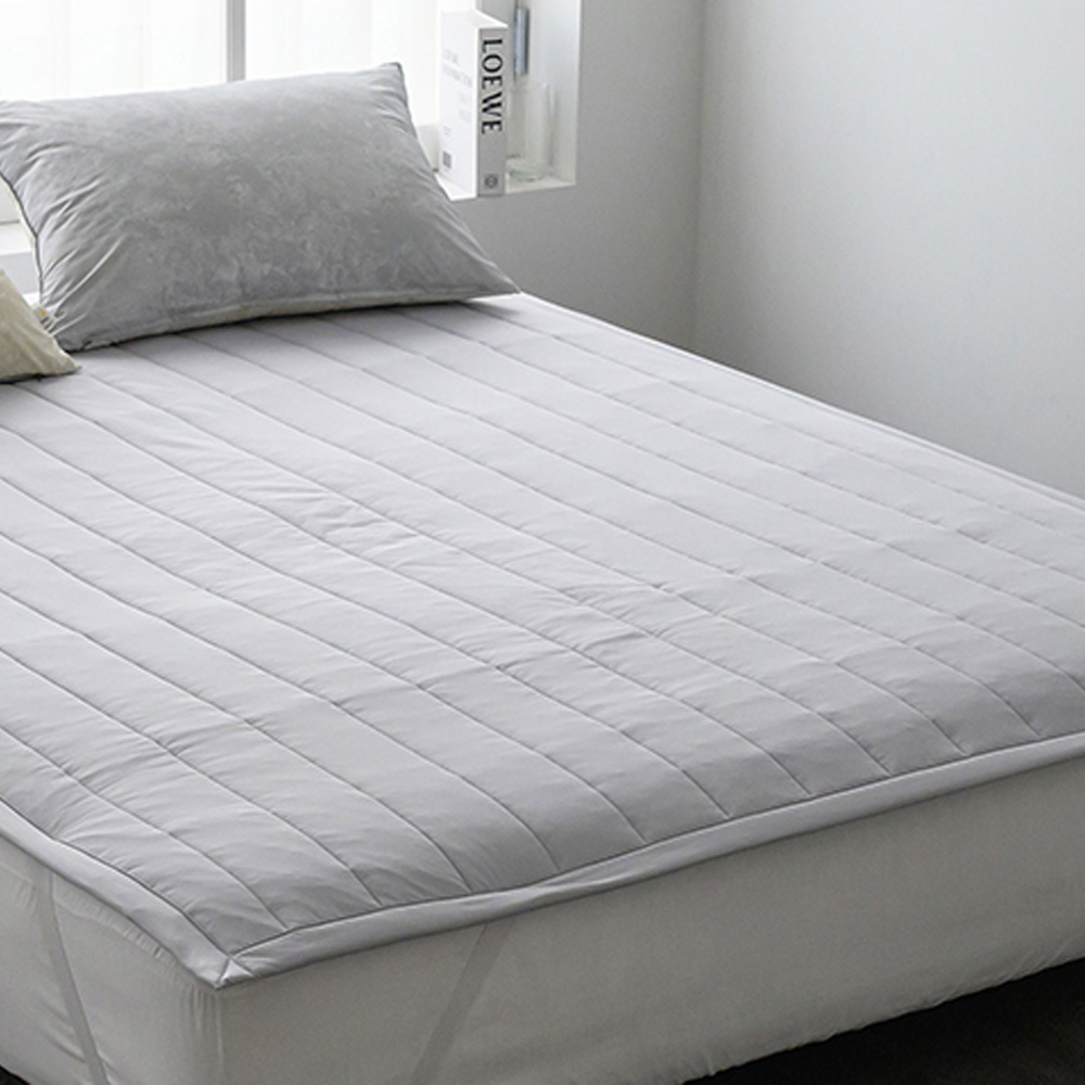 해피니 침대패드 마블 M2 밴딩 패드 슈퍼싱글 SS (연그레이)