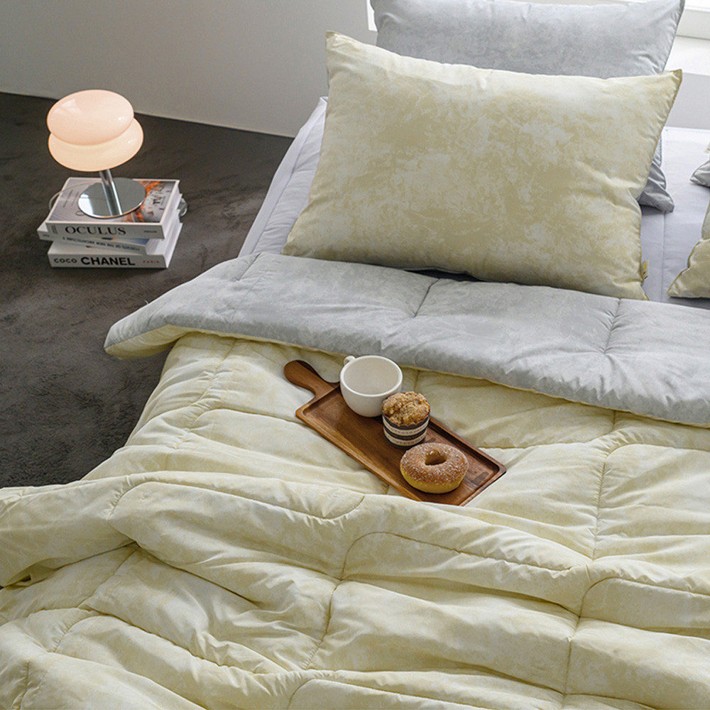 해피니 이불베개세트 마블 M2 차렵이불 베개커버 세트 슈퍼싱글 SS (베이지) (베개솜 별매)