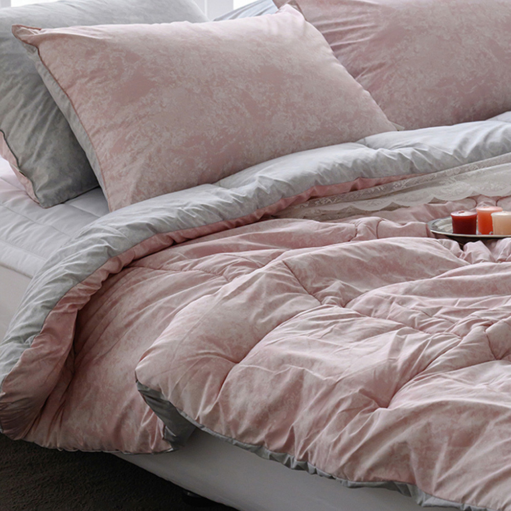 해피니 이불베개세트 마블 M2 차렵이불 베개커버 세트 슈퍼싱글 SS (핑크) (베개솜 별매)