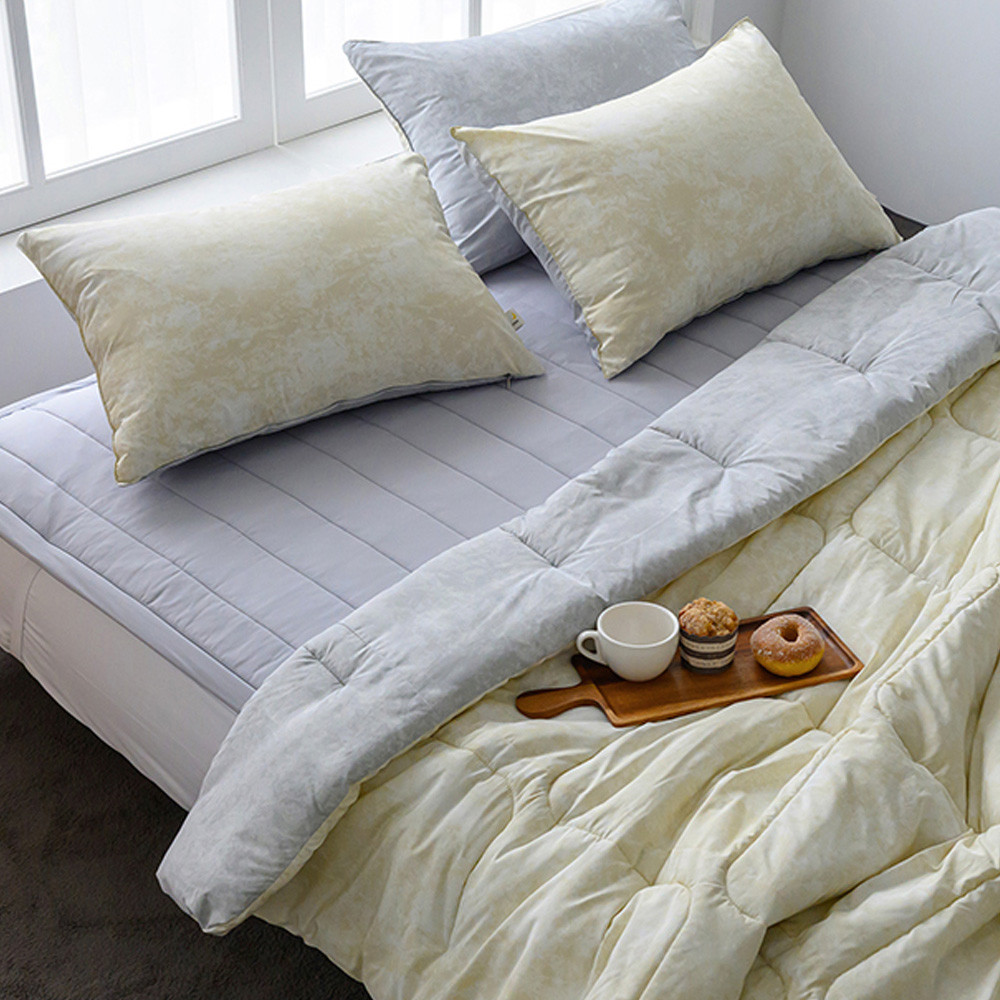 해피니 이불패드세트 마블 M2 차렵이불 패드세트 퀸 Q (베이지)