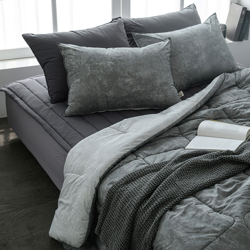 해피니 이불패드세트 마블 M2 차렵이불 패드세트 퀸 Q (차콜)