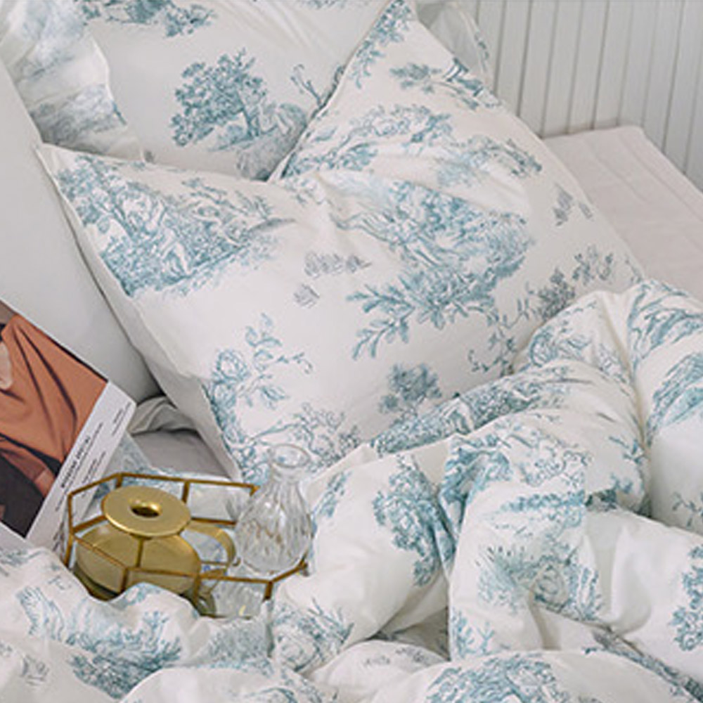 해피니 베개커버 디오레 30수 광목 베개 50x70 (민트) (베개솜 별매)