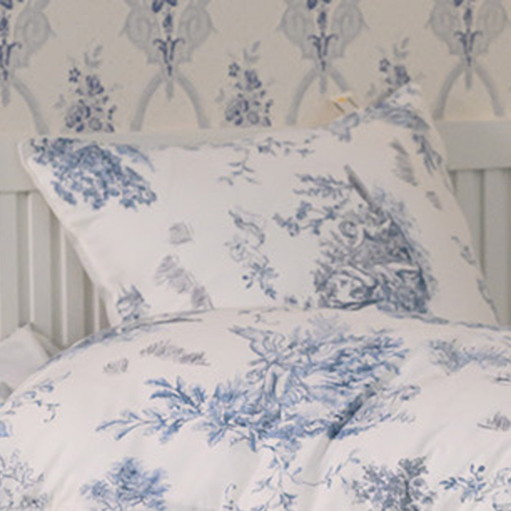 해피니 베개커버 디오레 30수 광목 베개 50x70 (블루) (베개솜 별매)