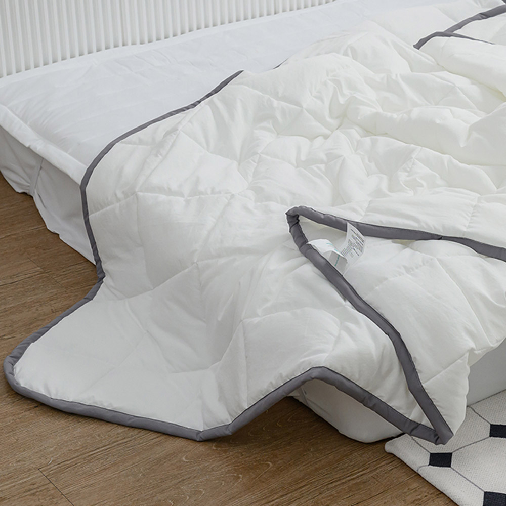 해피니 이불 데일리 리버서블2 간절기 이불 슈퍼싱글 SS (화이트)