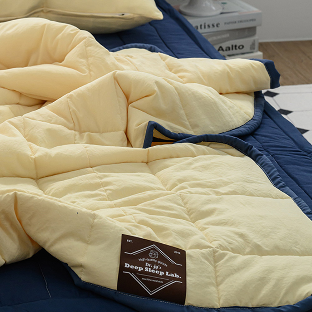 해피니 이불 데일리 리버서블2 간절기 이불 슈퍼싱글 SS (옐로우)