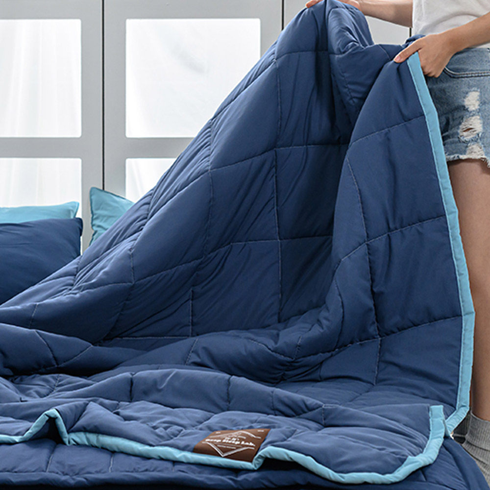 해피니 이불 데일리 리버서블2 간절기 이불 슈퍼싱글 SS (네이비)