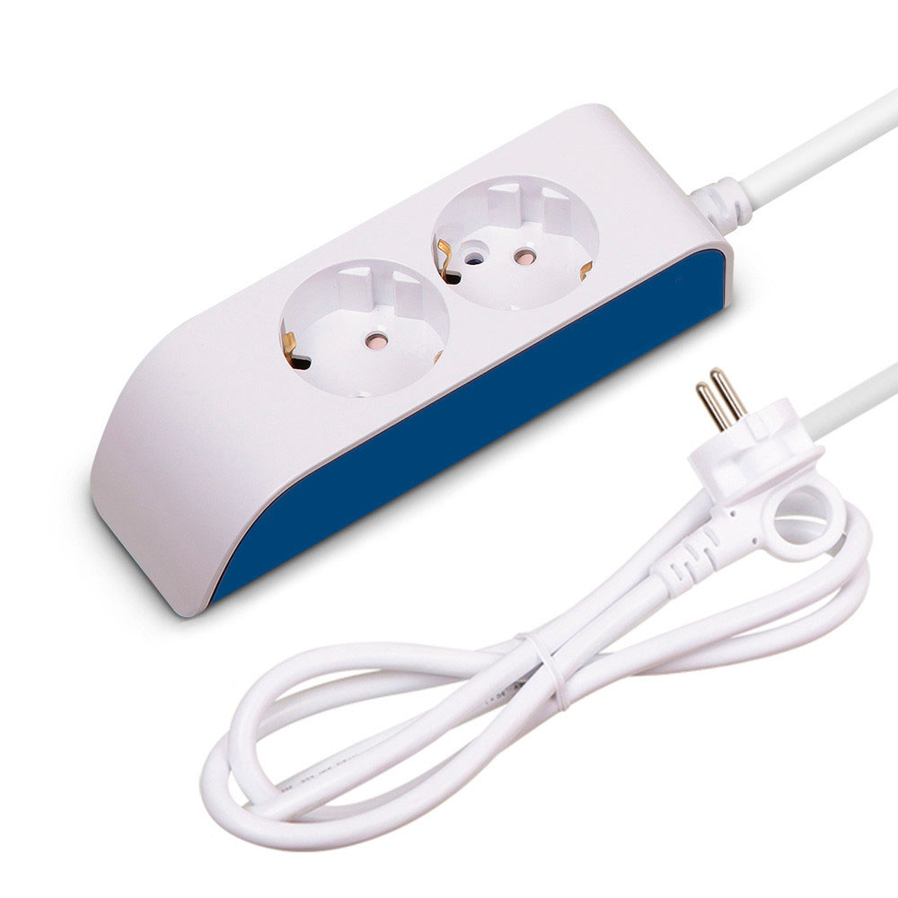 현대일렉트릭 멀티탭 선이 굵어 안전한 하이탭 멀티코드 콘센트 일반멀티 2구 5M (16A)