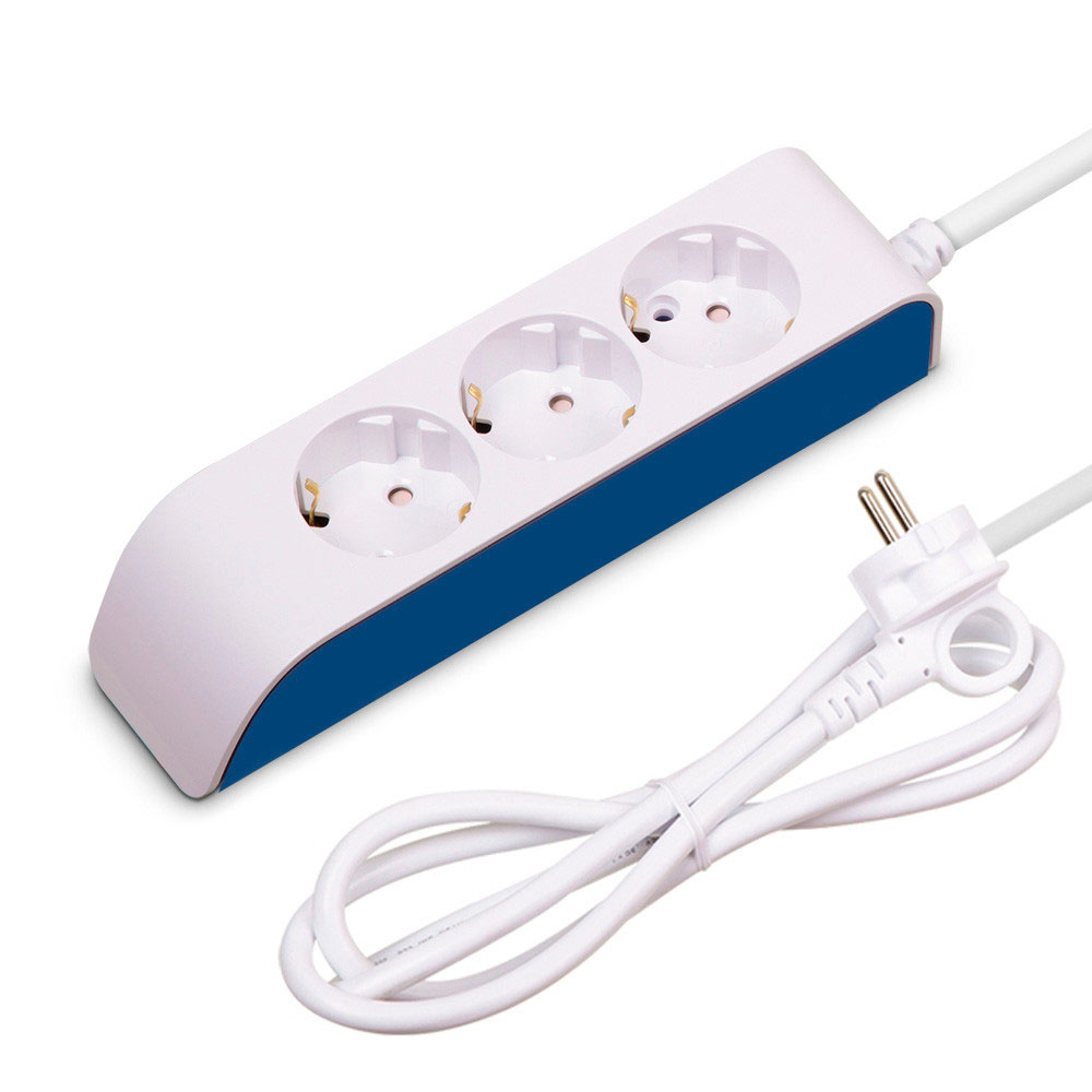 현대일렉트릭 멀티탭 선이 굵어 안전한 하이탭 멀티코드 콘센트 일반멀티 3구 5M (16A)