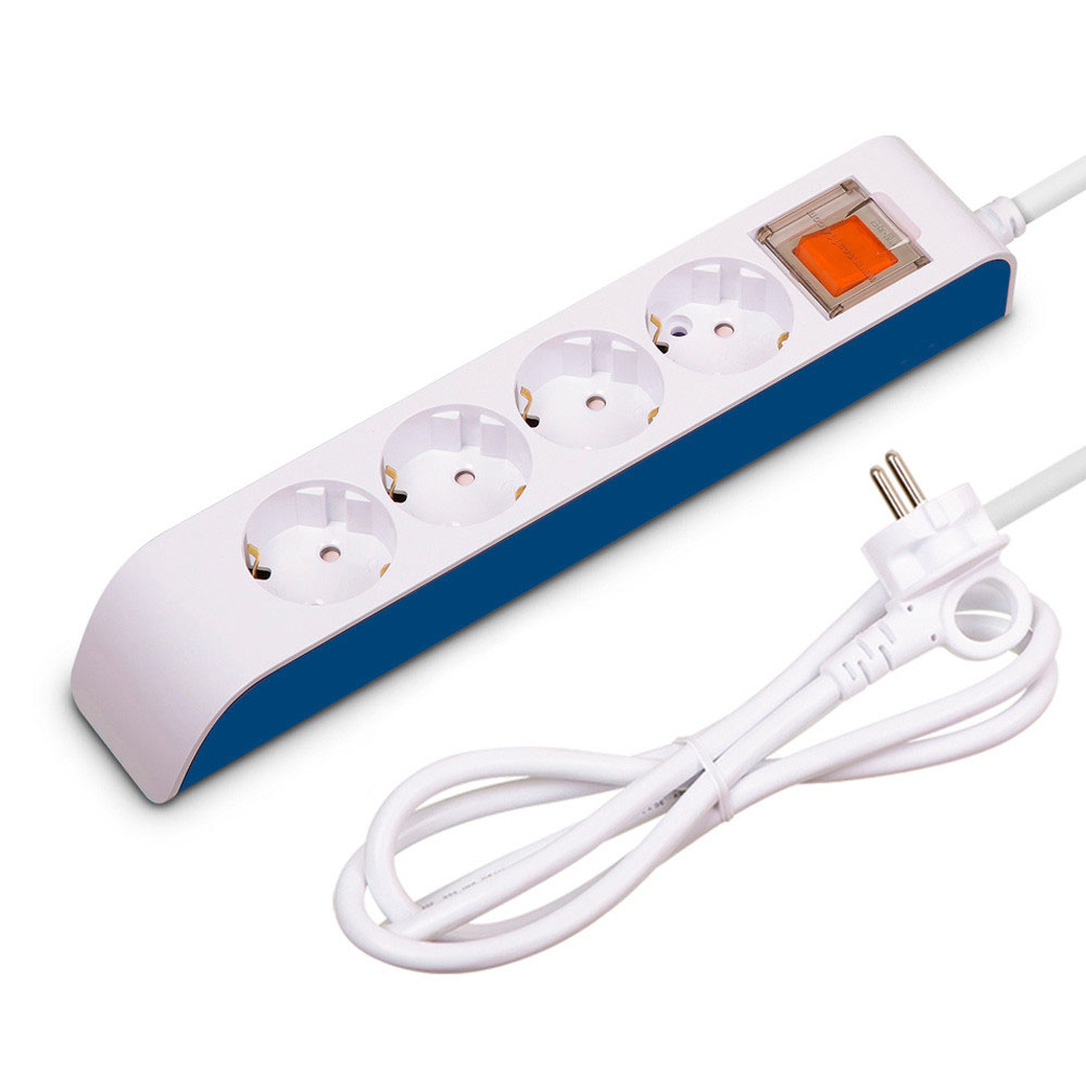 현대일렉트릭 멀티탭 선이 굵어 안전한 하이탭 멀티코드 콘센트 일반멀티 4구 5M (16A)