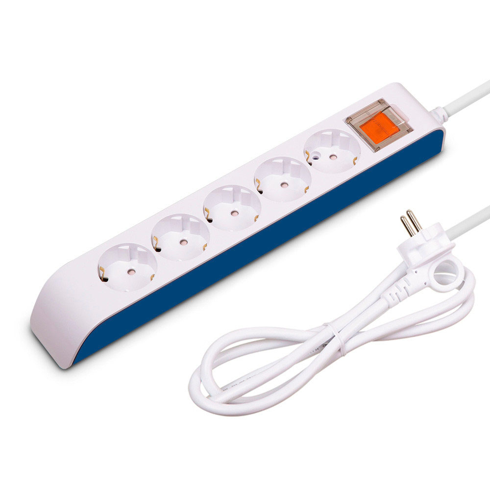 현대일렉트릭 멀티탭 선이 굵어 안전한 하이탭 멀티코드 콘센트 일반멀티 5구 5M (16A)