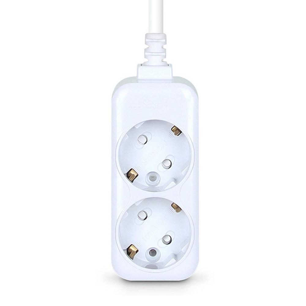 현대일렉트릭 멀티탭 일반 접지 멀티코드 콘센트 2구 3M (10A)