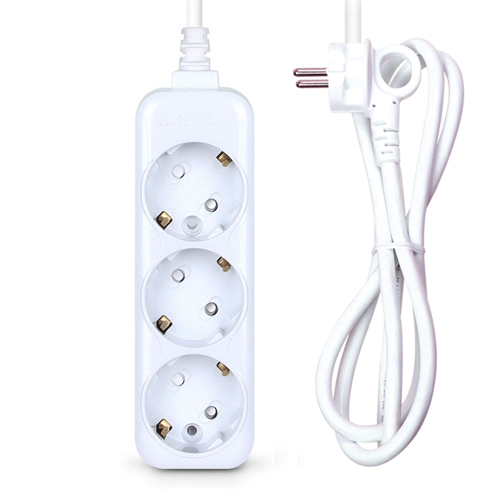 현대일렉트릭 멀티탭 일반 접지 멀티코드 콘센트 3구 10M (10A)