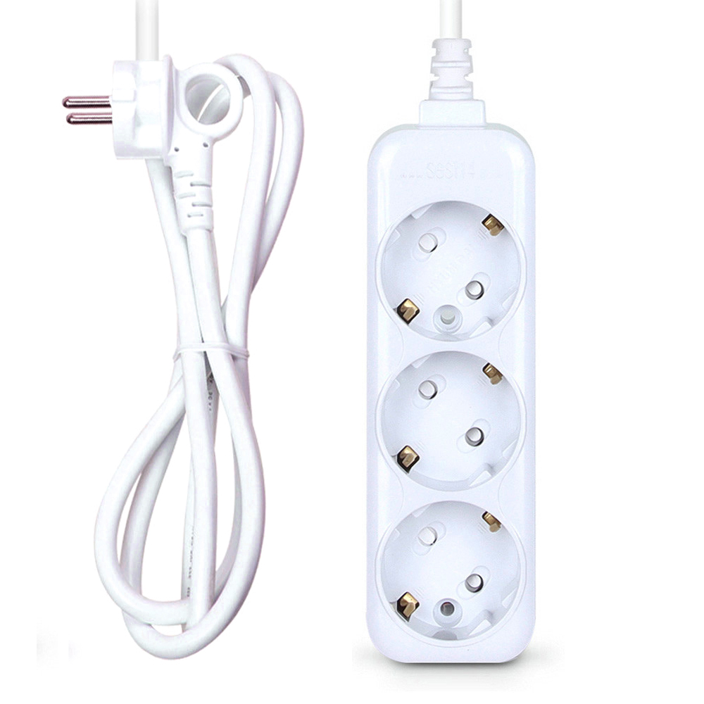 현대일렉트릭 멀티탭 일반 접지 멀티코드 콘센트 3구 10M (16A)