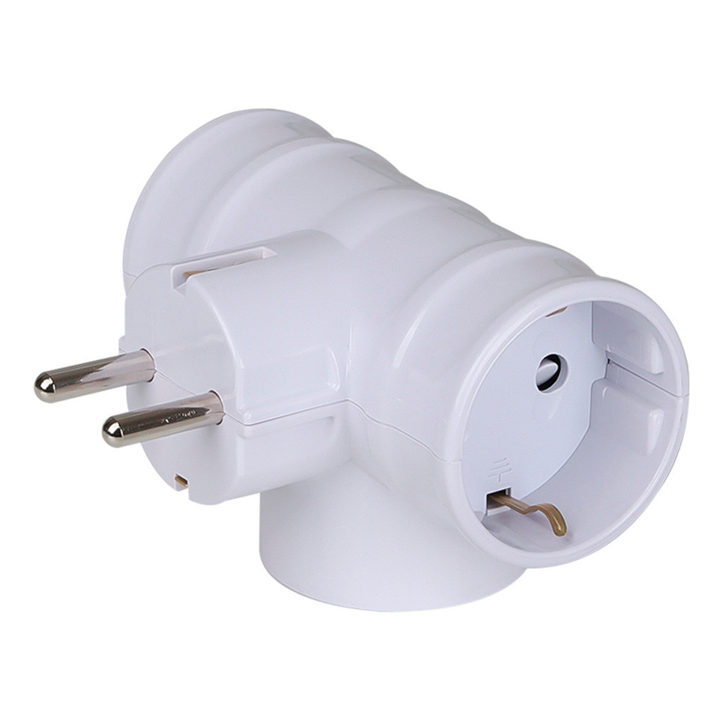 현대일렉트릭 멀티탭 T자형 3구 콘센트 (벌크)