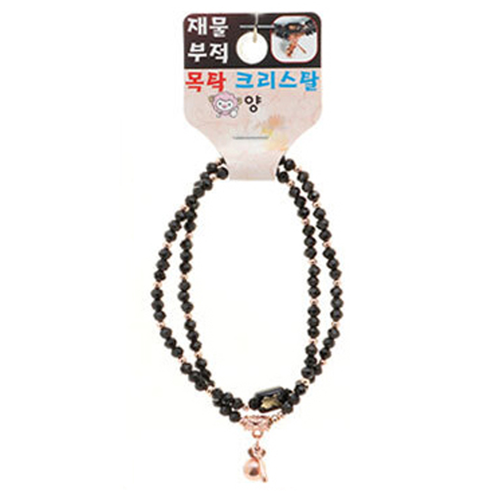 호연 불교 기원 팔찌 크리스탈 목탁 재물부적 띠 합장주 염주 (양)