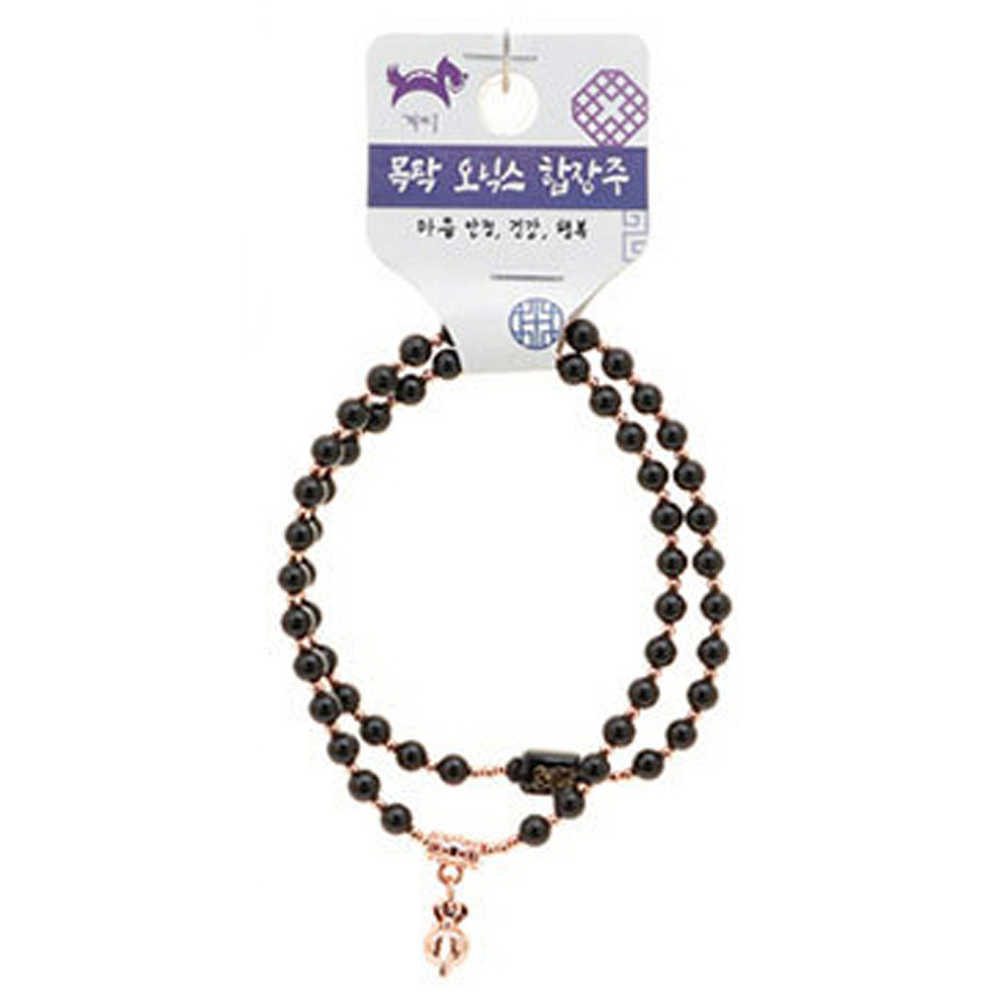 호연 불교 기원 팔찌 오닉스 목탁 안정 화해 띠 합장주 염주 (개)