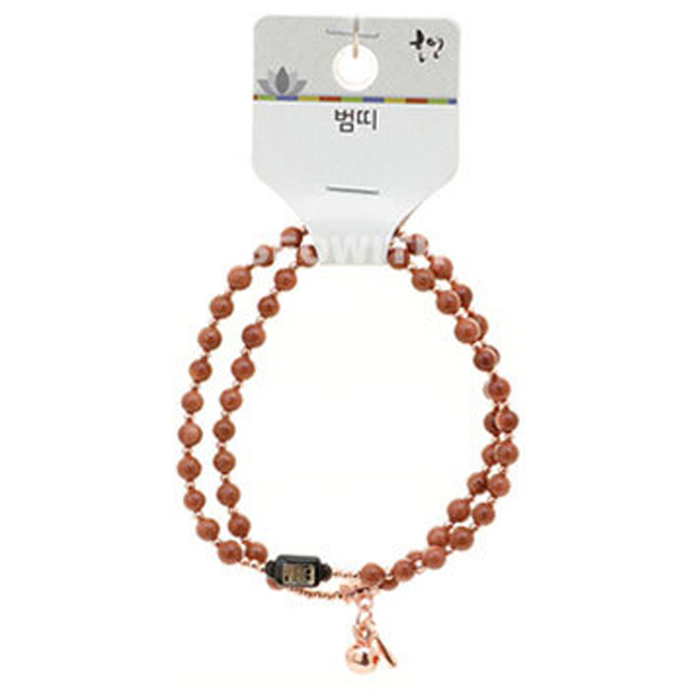 호연 불교 기원 팔찌 사금석 목탁 부귀영화 띠 합장주 염주 (호랑이)