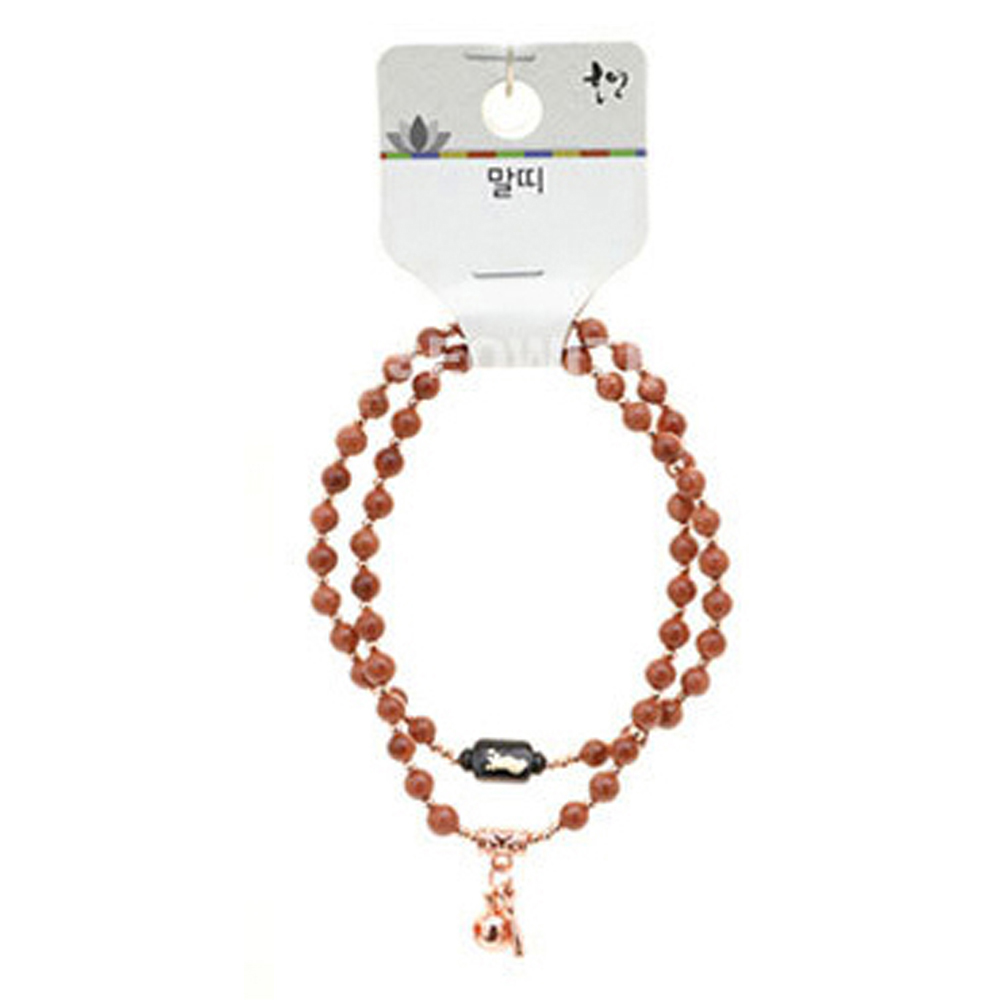 호연 불교 기원 팔찌 사금석 목탁 부귀영화 띠 합장주 염주 (말)