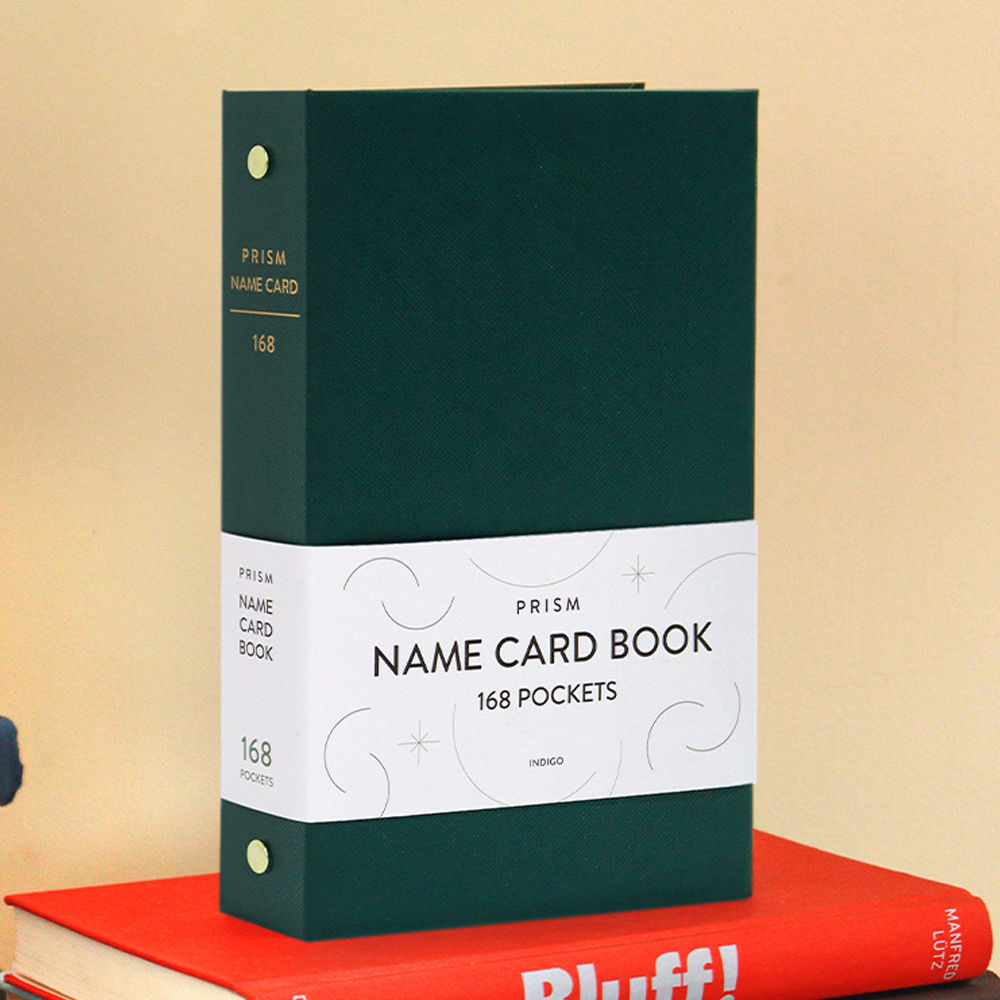 인디고 명함집 프리즘 168 명함꽂이 명함보관함 명함첩 (포레스트)