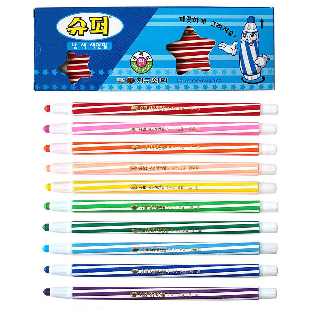 지구화학 슈퍼 낱색 색연필 (12자루) 1다스 (택1)