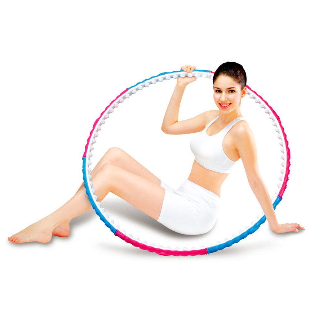 헬스원 훌라후프 패션후프 1.0kg 지압훌라후프 전신운동기구 후프 복근운동기구