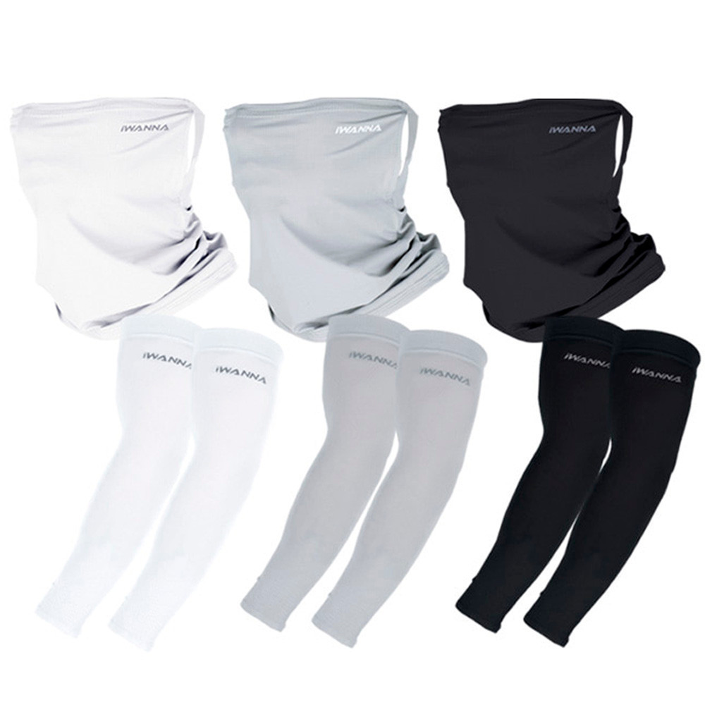 아이워너 스포츠마스크 자외선차단 마스크 토시 세트 (택1) 자외선마스크 골프마스크 러닝마스크