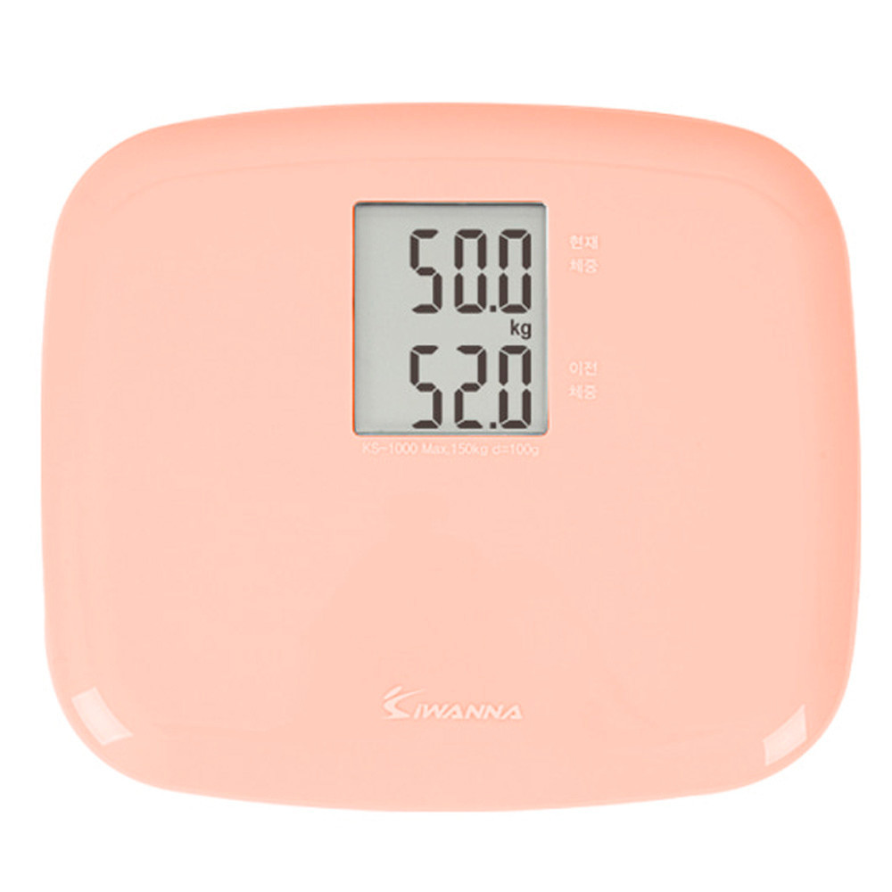 아이워너 체중계 미니체중계 전자체중계 KS-1000 (소프트피치) 디지털체중계 정확한체중계