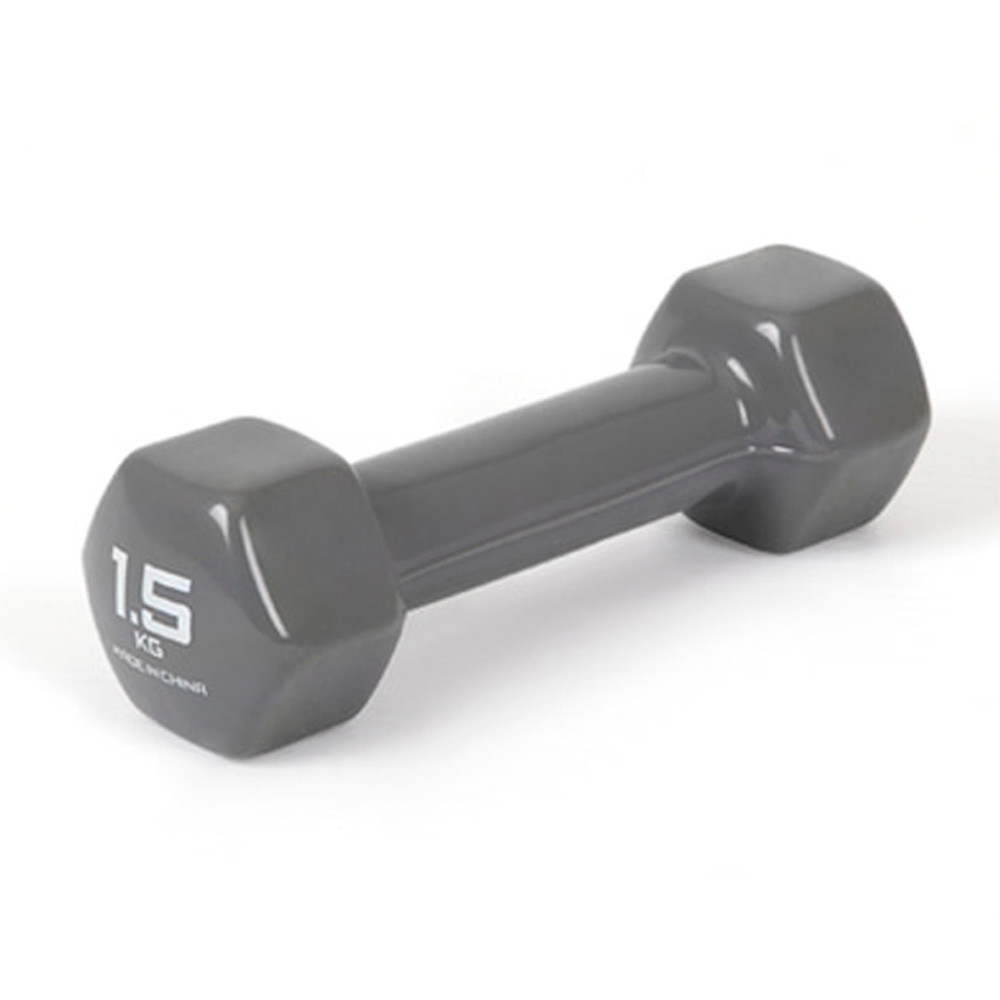 아이워너 아령 PVC 컬러아령 1.5kg (단품1개) (그레이) 헬스용품 홈트 홈트레이닝