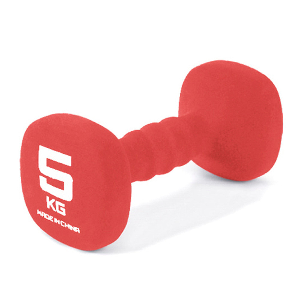 아이워너 아령 네오프렌 사각아령 5kg (단품1개) (레드) 헬스용품 홈트 홈트레이닝