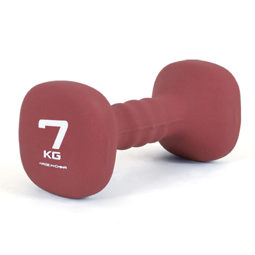 아이워너 아령 네오프렌 사각아령 7kg (단품1개) (버건디) 헬스용품 홈트 홈트레이닝