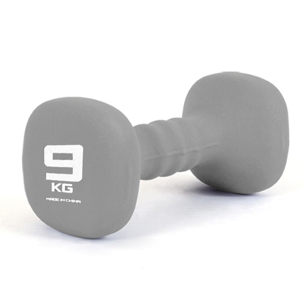 아이워너 아령 네오프렌 사각아령 9kg (단품1개) (그레이) 헬스용품 홈트 홈트레이닝