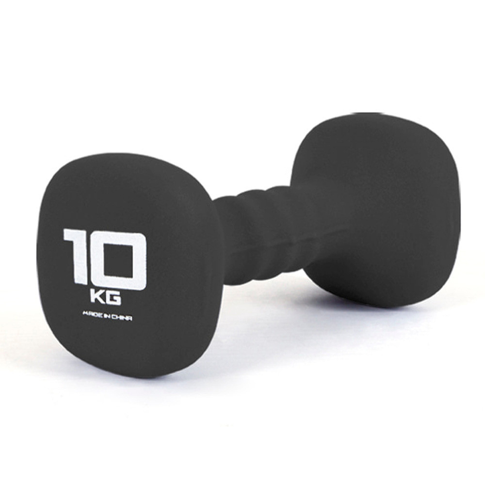 아이워너 아령 네오프렌 사각아령 10kg (단품1개) (블랙) 헬스용품 홈트 홈트레이닝