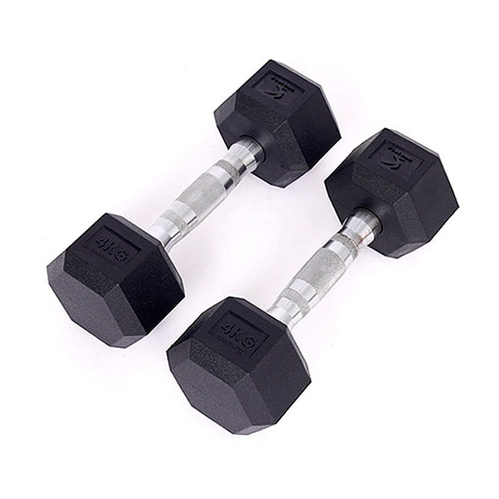 아이워너 덤벨 PEV 육각 아령 4kg x 2개 세트 헬스용품 홈트 홈트레이닝