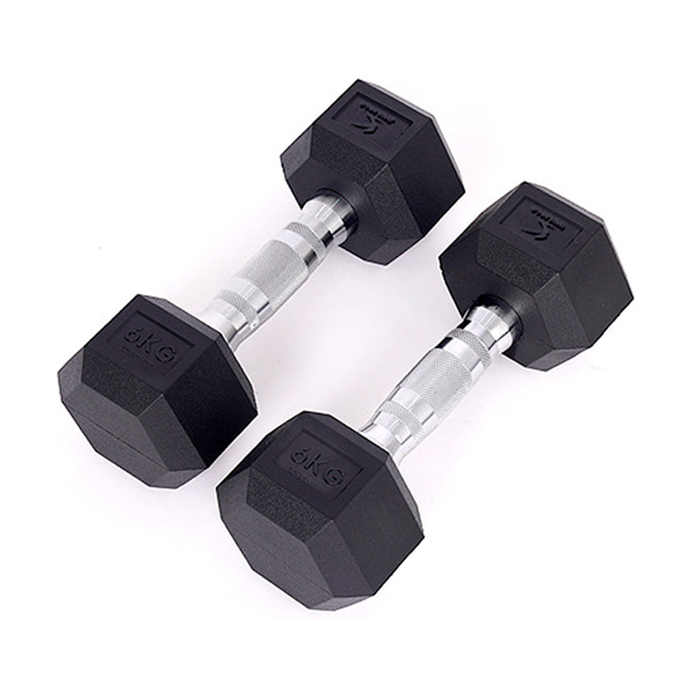 아이워너 덤벨 PEV 육각 아령 6kg x 2개 세트 헬스용품 홈트 홈트레이닝