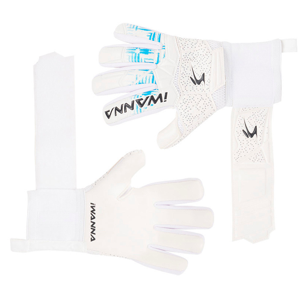 아이워너 축구장갑 손가락 꺾임 방지 골키퍼 장갑 (화이트) (S) (7호) 골키퍼장갑 축구 스포츠