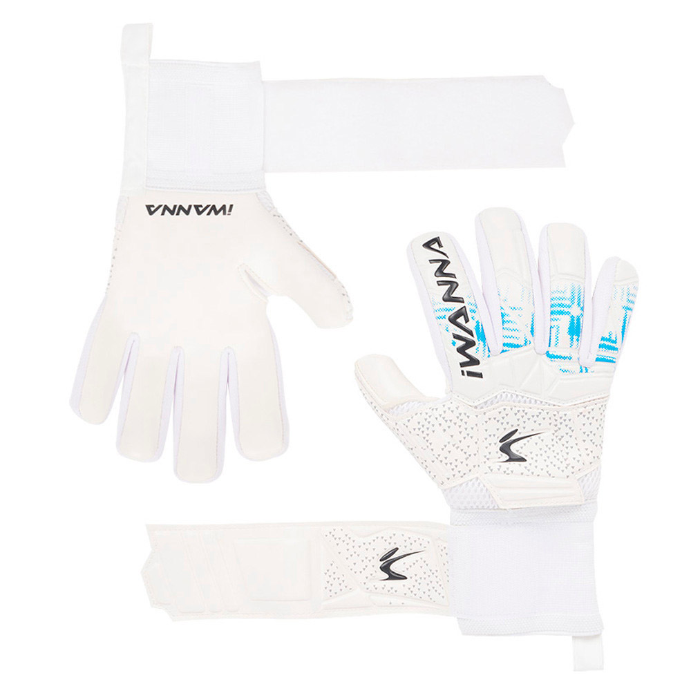 아이워너 축구장갑 손가락 꺾임 방지 골키퍼 장갑 (화이트) (M) (8호) 골키퍼장갑 축구 스포츠
