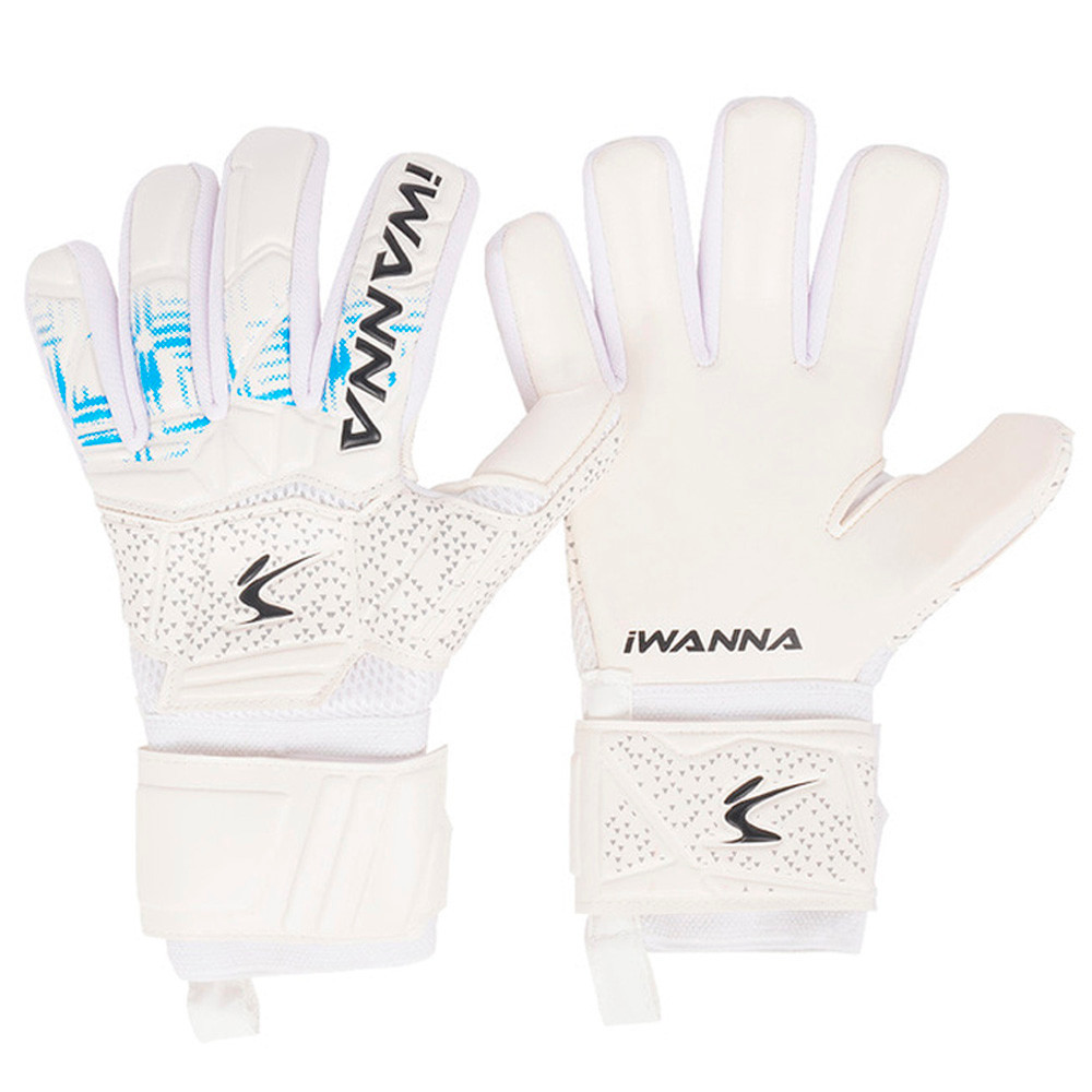 아이워너 축구장갑 손가락 꺾임 방지 골키퍼 장갑 (화이트) (L) (9호) 골키퍼장갑 축구 스포츠